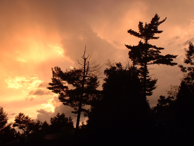 Weird yellow sky after a storm